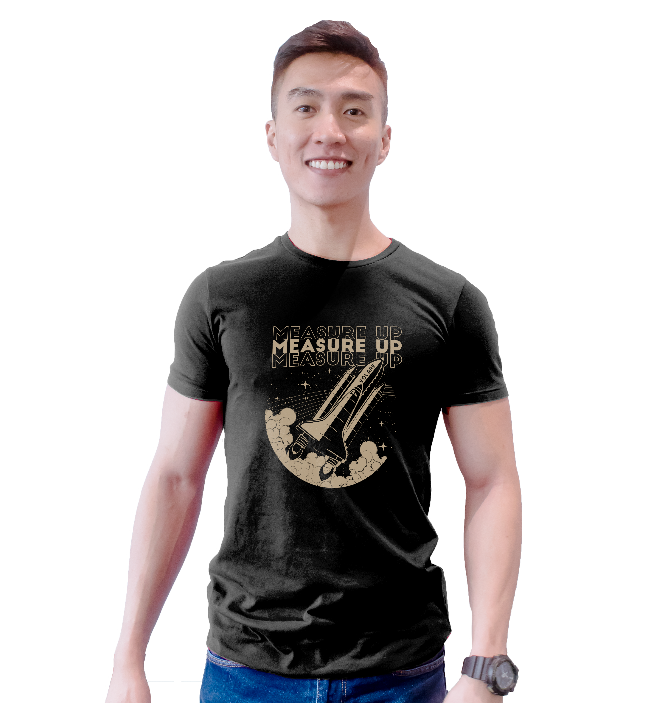 Raymond with new T-shirt